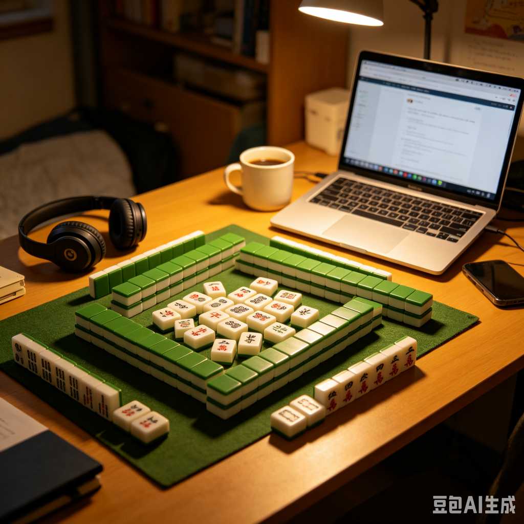 blue mahjong tiles