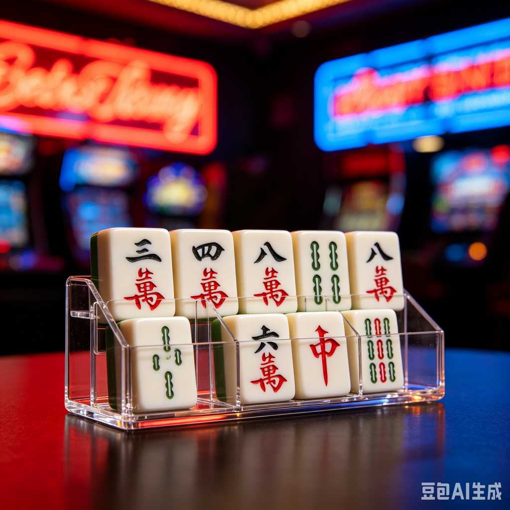 gradient green mahjong set