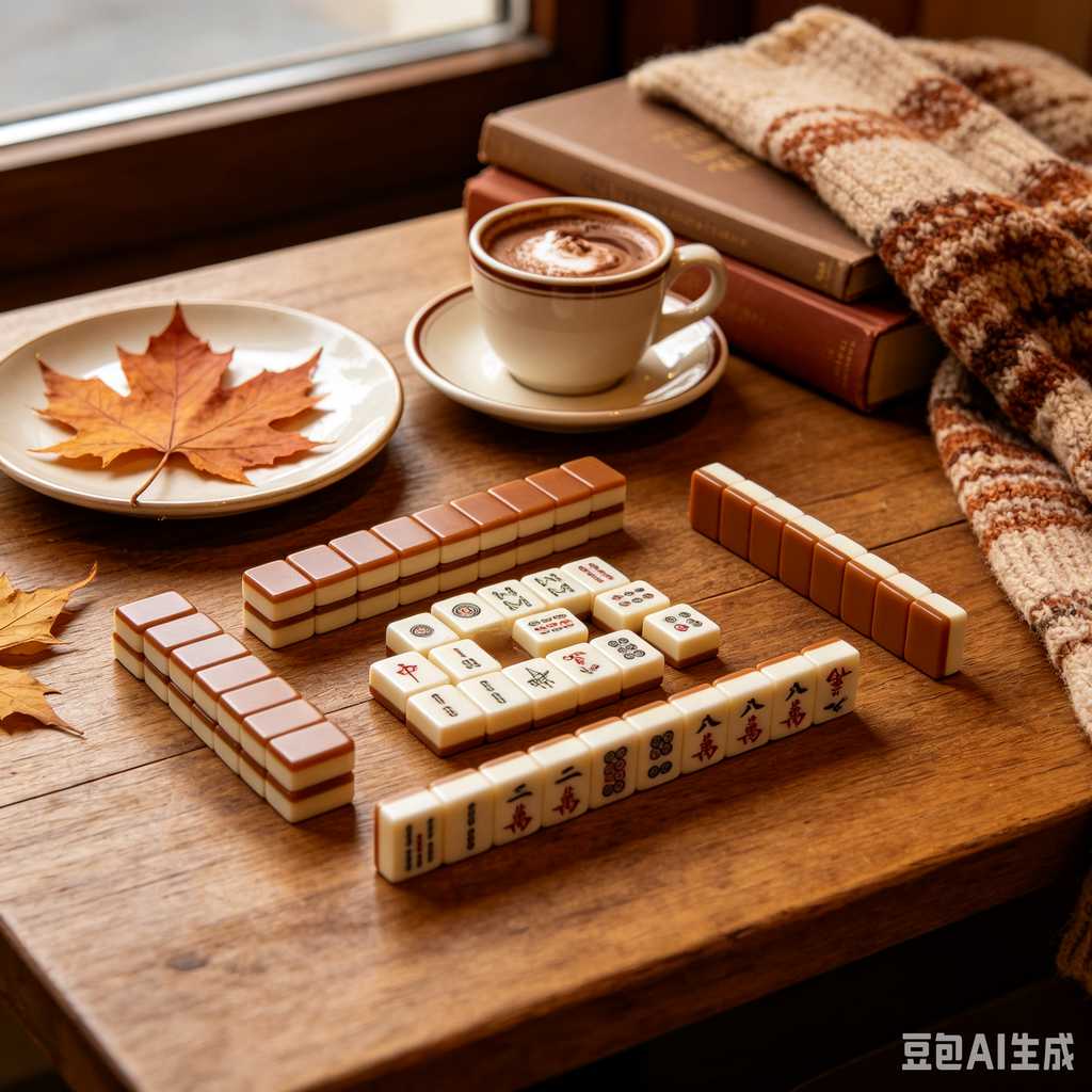 vivid color print mahjong set